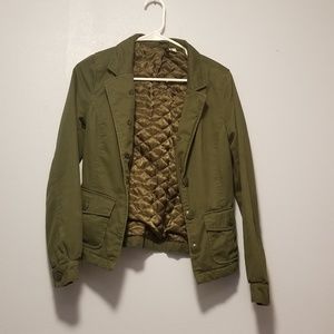 olive green winter jacket